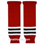 SP Chicago Black Hawks Yth Knit Hockey Socks Red (Home)